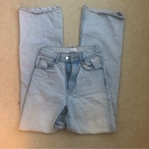 zara wide leg full length jeans